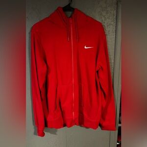 Red Nike Zip Up